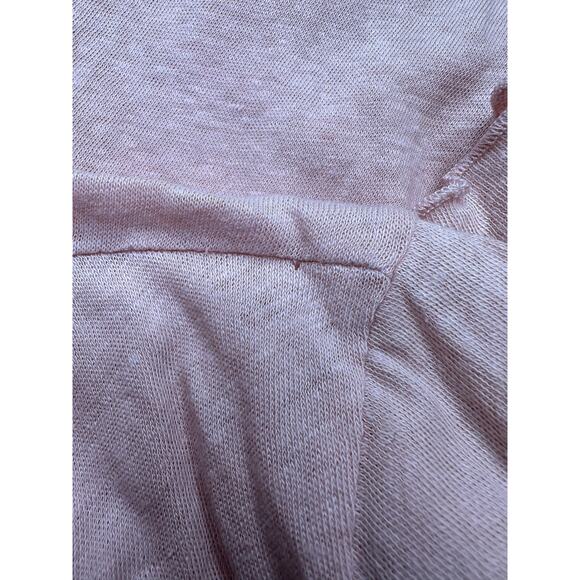 Deletta Anthropologie Top Women Small Blush Lace Flutter Sleeve Linen Fairy Boho - Picture 10 of 10